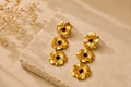 Boucles d'Oreilles Flora Dorée