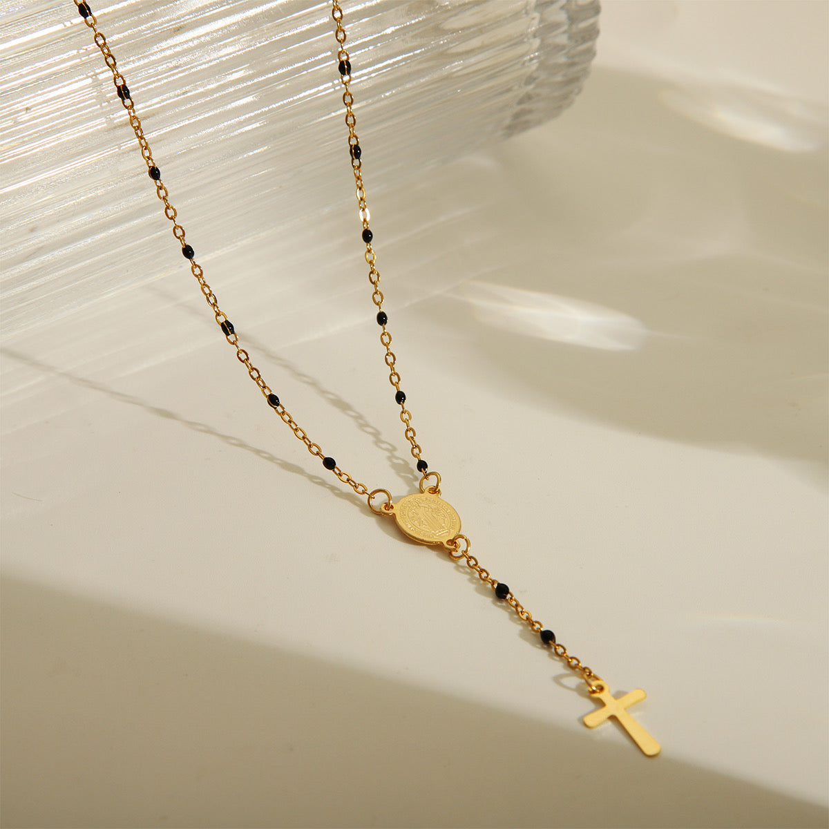 Collier Rosaire Élégance Dorée