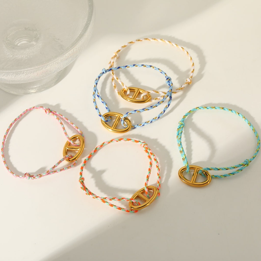 Bracelet Cordon Summer Doré