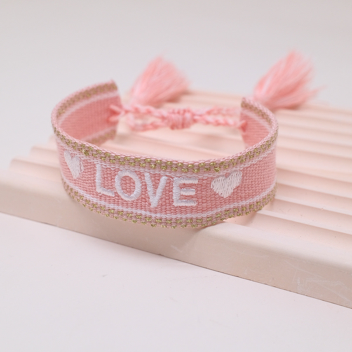 Bracelet Love Tissé