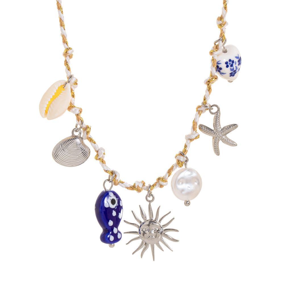 Collier Océan Lunaire Bleu