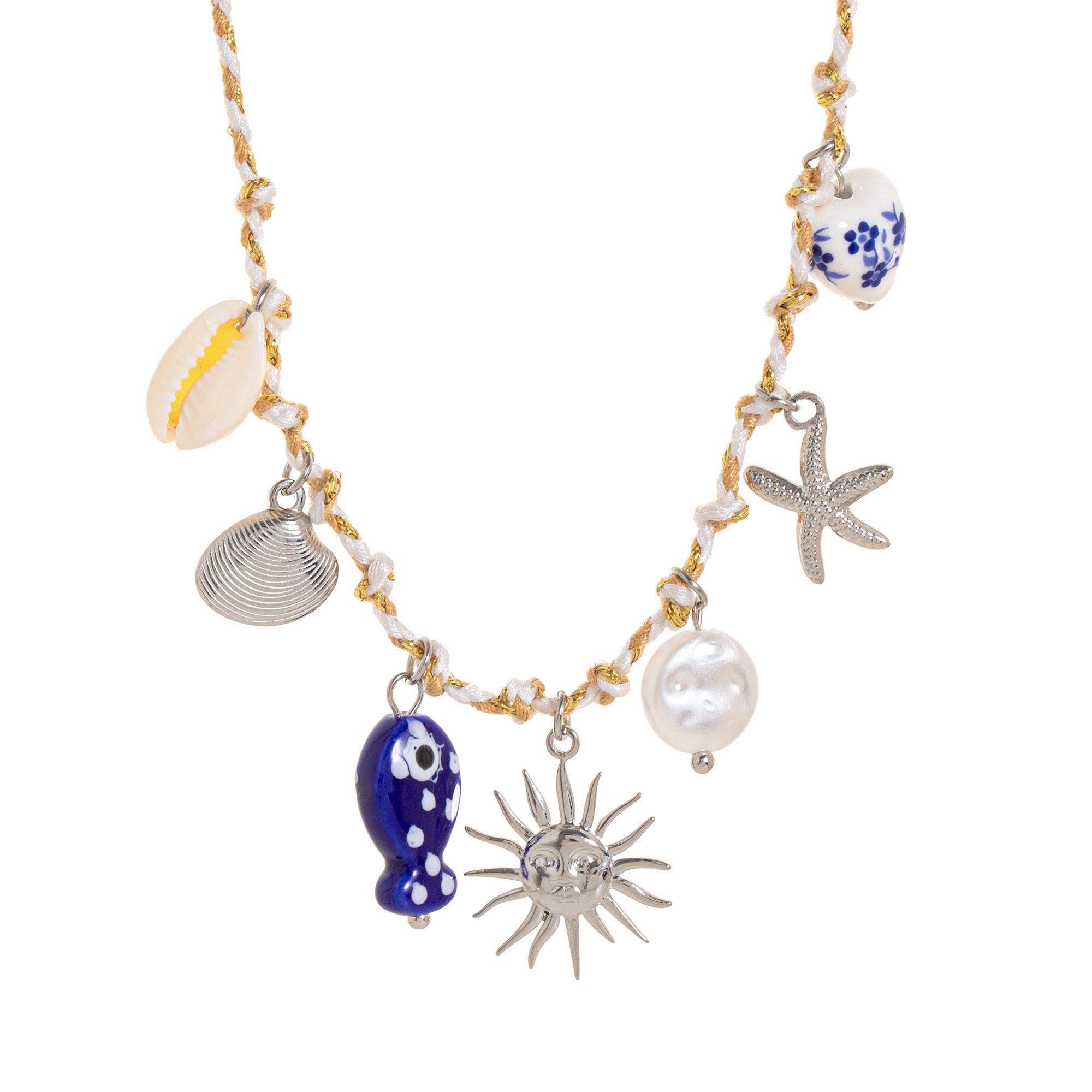 Collier Océan Lunaire Bleu